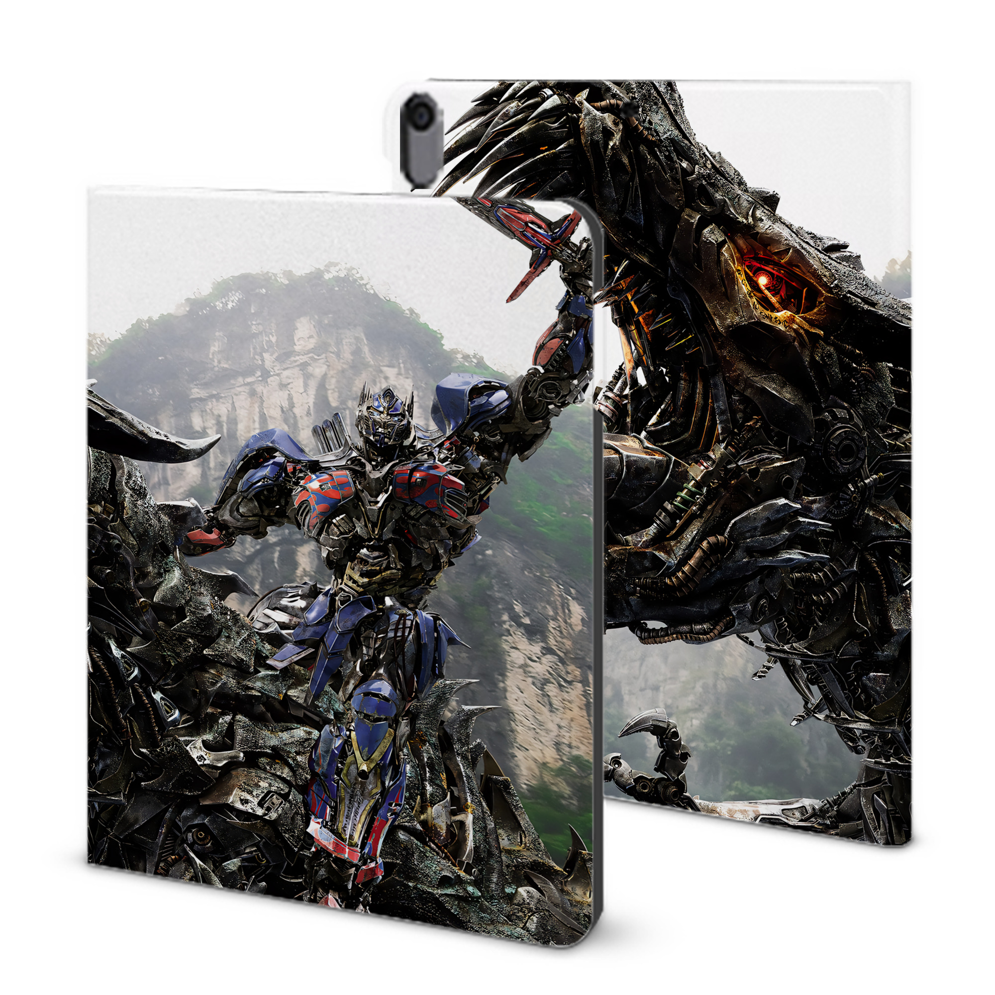 （画像用） Transformers トランスフォーマー IPad ケース ブック型 PUレザー TPU 耐衝撃 軽量 薄型 ペン収納なし 全面保護 IPad 各モデル対応
